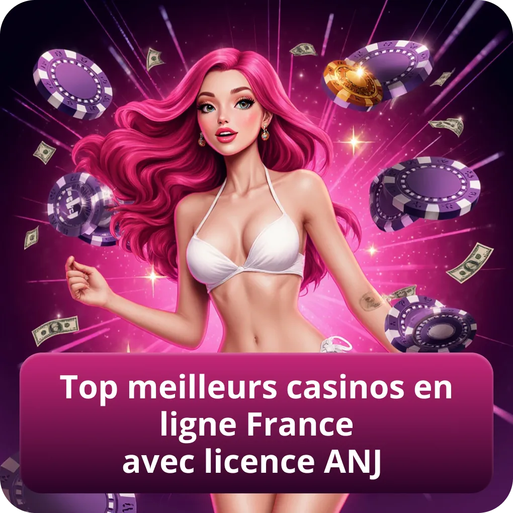 Top meilleurs casinos en ligne France avec licence ANJ