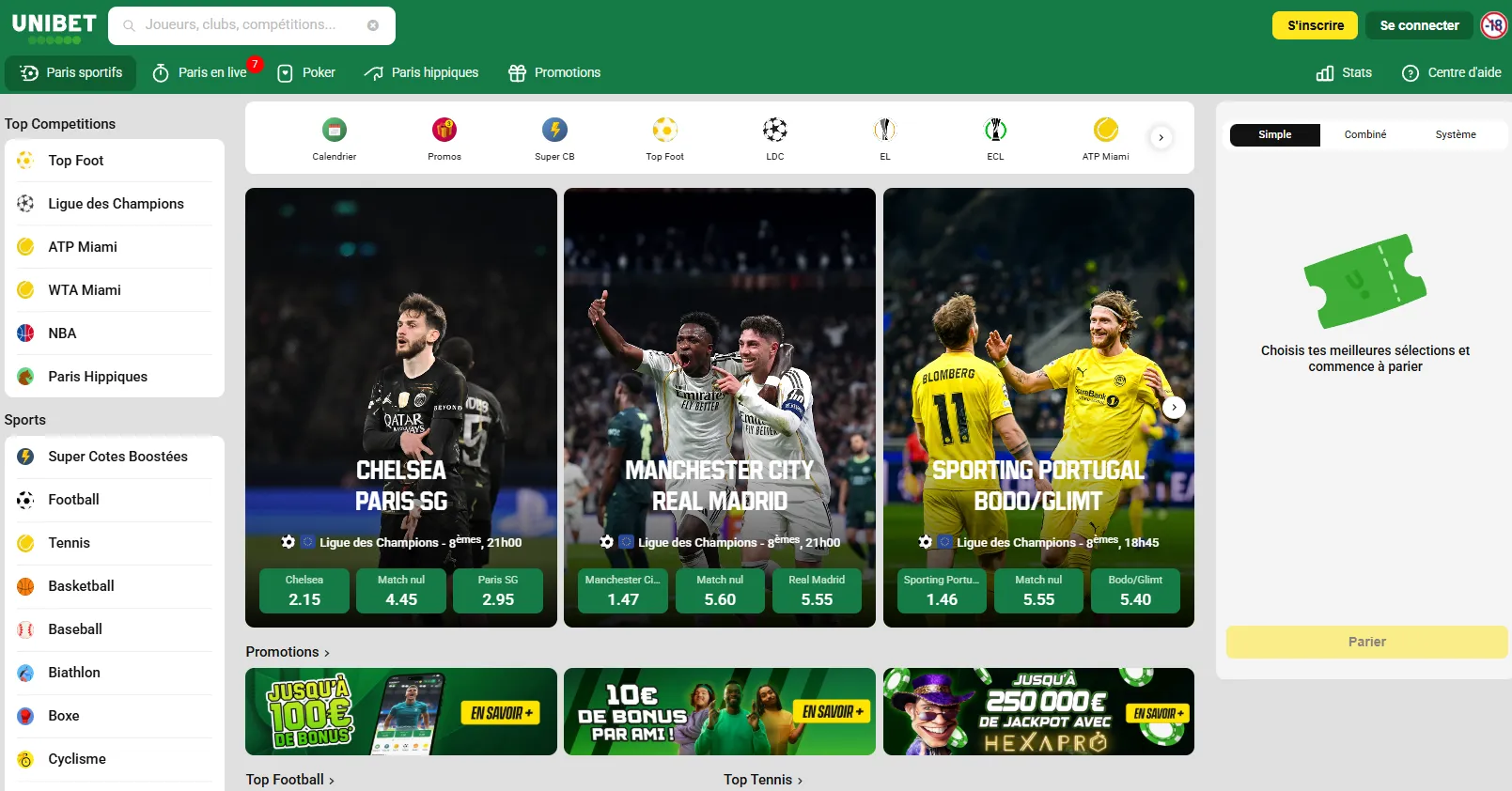 Unibet – meilleur mobile et retraits rapides