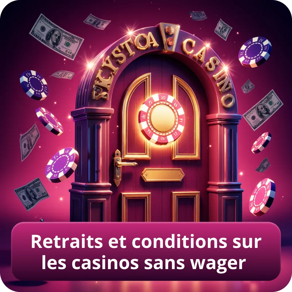 Retraits et conditions sur les casinos sans wager